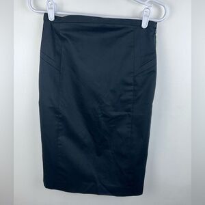 Express Design Studio Black Pencil Skirt with Slit Size 4 NWT Career